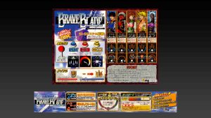 BRAVE BLADE - 8ing/Raizing - 2000 - ZN1 Arcade platform - Shoot 'em up - Set Affiche Marquee Holder + Instruction Card